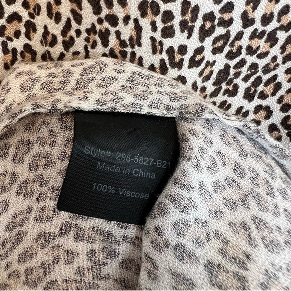 Jenni Kayne Leopard Slip Dress Cream Black XS Quiet Luxury Minimalist Neutral - Picture 5 of 5